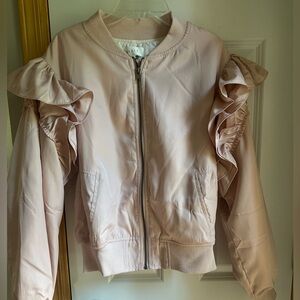Junk Gypsy Ruffled Bomber Jacket
